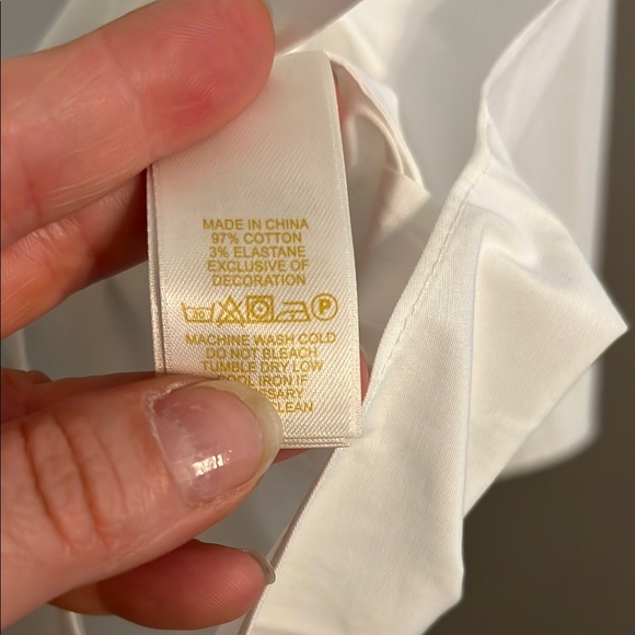 Kate Spade “Mrs.” White Button-Up Shirt NWT - Picture 4 of 6